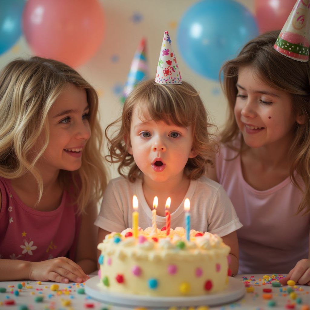 Happy birthday moment